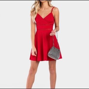 Francesca’s Red Sleeveless Dress